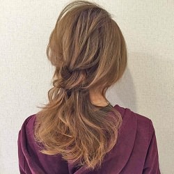 人気のハートアレンジを崩したこなれスタイル☆ ヘアアレンジ ロングヘア