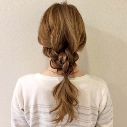 仕事でもプライベートでも☆簡単ゆるかわ編み下ろしアレンジ♪ ヘアアレンジ ロングヘア