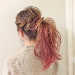 髪にボリュームほしい人は必見!くるりんぱでボリュームアップポニテ☆ ヘアアレンジ ロングヘア