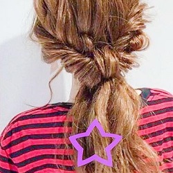 ラフさがポイント☆ねじるだけでできるローポニーテールアレンジ ヘアアレンジ ロングヘア
