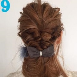 リボンとの相性抜群♡ガーリーくるりんぱアレンジ ヘアアレンジ ロングヘア
