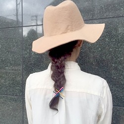 ハットスタイルにアクセント♪三つ編みと四つ編みでオシャレアレンジ☆ ヘアアレンジ ロングヘア
