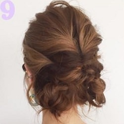 くるりんぱと三つ編みでつくる華やかシニヨンアレンジ☆ ヘアアレンジ ロングヘア
