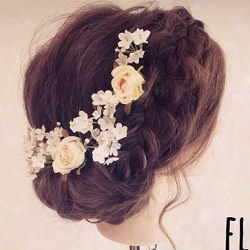 三つ編みでカチューシャを作るギブソンダックアレンジ☆ ヘアアレンジ ロングヘア