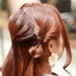 くるりんぱを応用したポニテでありきたりヘアは卒業☆5