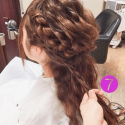 シンプルなプロセスで出来る♪本格派ヘアアレンジ7