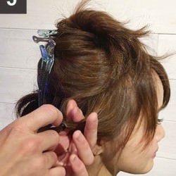 ショートヘアにおすすめ！くるりんぱだけで作るアレンジ♪5