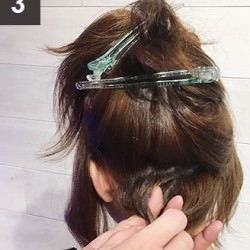 ショートヘアにおすすめ！くるりんぱだけで作るアレンジ♪3