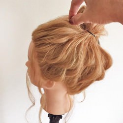 5分で出来る♪360度どこから見てもカワイイこなれお団子ヘアアレンジ4