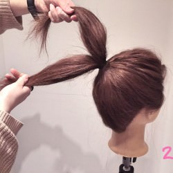 外国人風ヘアアレンジ☆ルーズお団子2