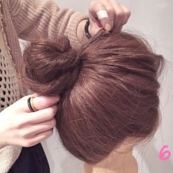 外国人風ヘアアレンジ☆ルーズお団子6