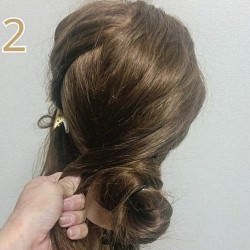 結婚式で大活躍☆お団子で作るまとめ髪ヘアアレンジ2