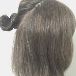 春は軽やかヘアが可愛い！上品で可愛いお団子ハーフアップ3