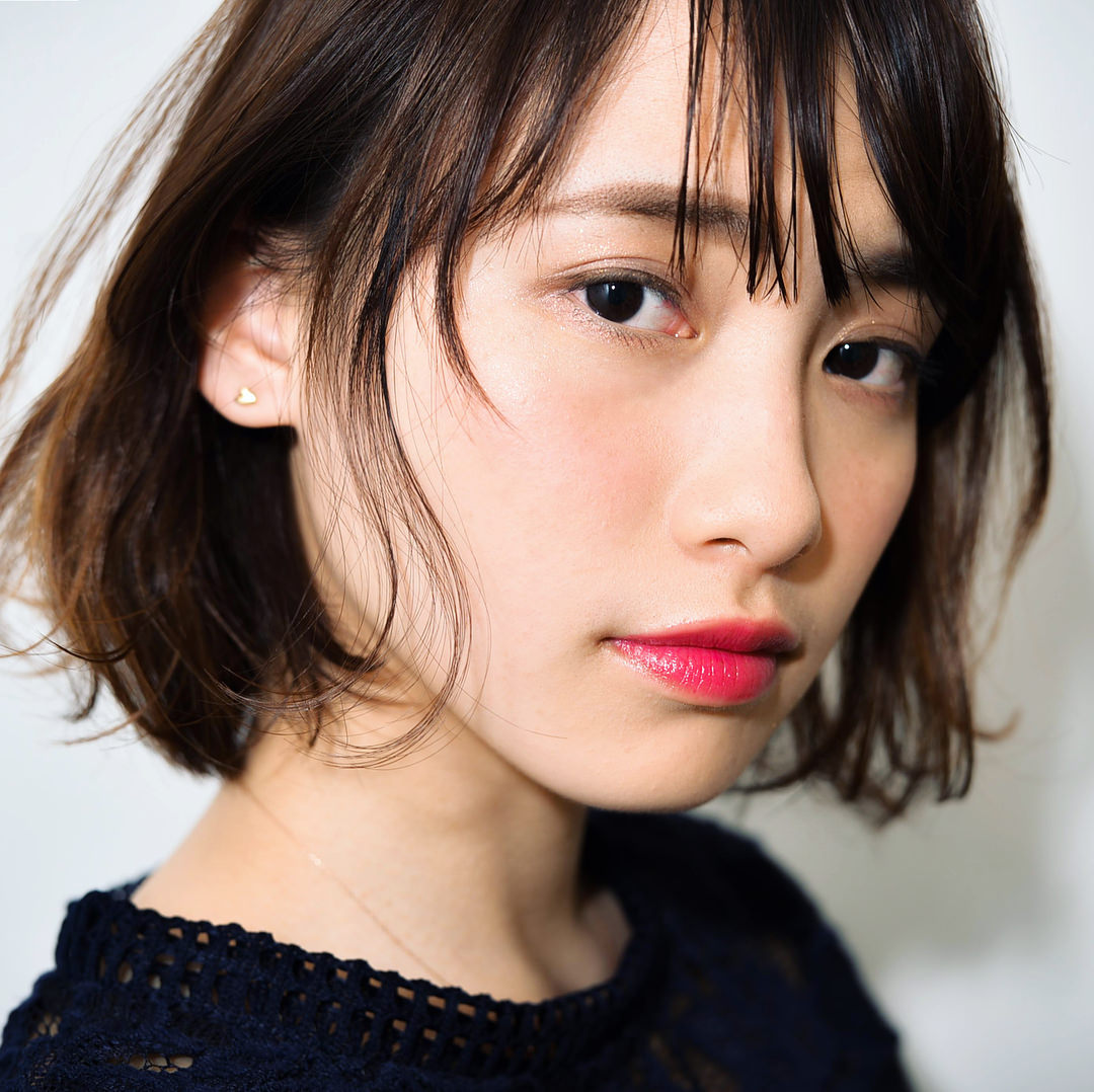 つや肌メイクに似合うヘアスタイル ヘアスタイル 頭美人