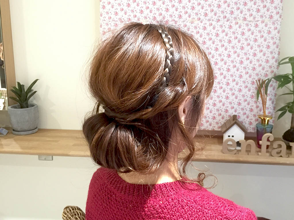 忘年会にピッタリなヘアアレンジ ヘアスタイル 頭美人