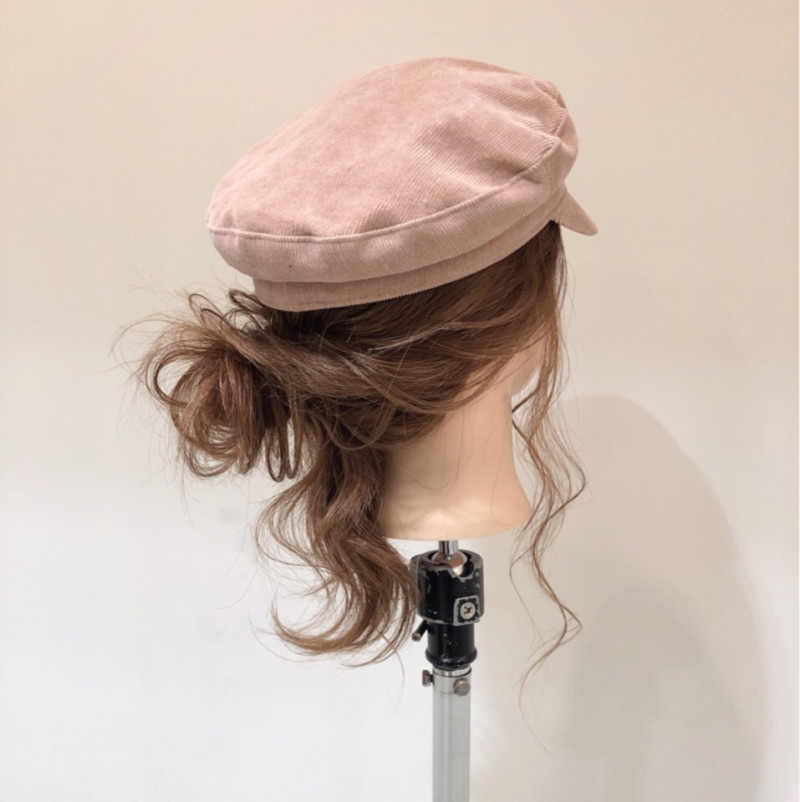 夏にぴったり キャスケットに合うヘアアレンジ ヘアスタイル 頭美人