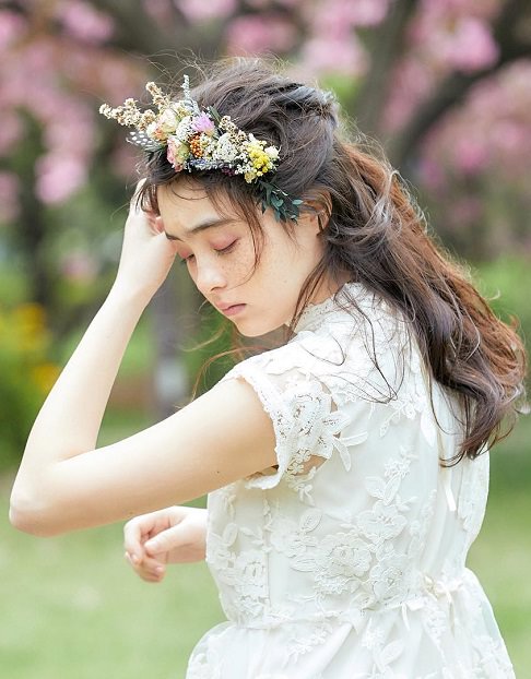 春らしさ満点！女の子っぽいヘアアクセサリーに似合うヘアアレンジ