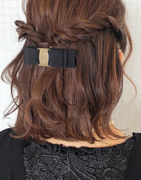 短くても可愛くなれる◎ボブの方のためのヘアアレンジ